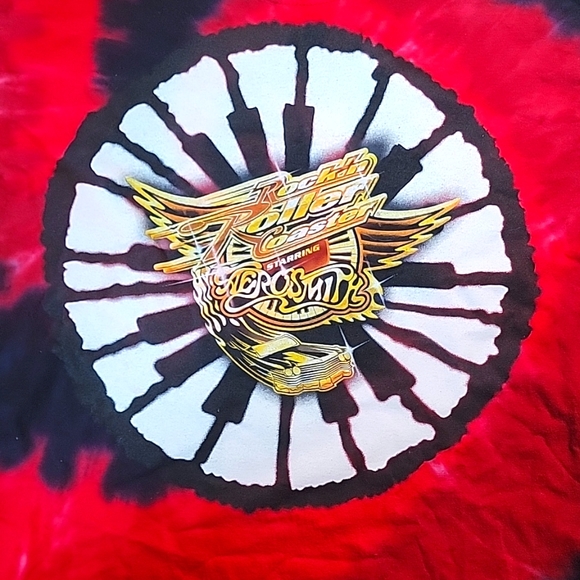 DISNEY PARKS Rockin' Roller Coaster  Youth M Tie Dye Tee - Picture 3 of 8